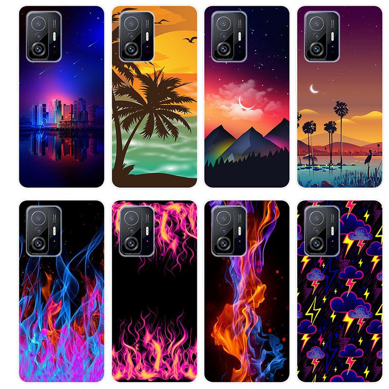 

Для Xiaomi 11T Pro 11 T чехол Мягкая силиконовая задняя крышка Мультяшный чехол для телефона Модный