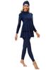2022 Women's Conservative Muslim Swimsuit with Chest Pad