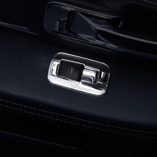 For 2011-2024 Dodge Durango ABS Chrome Interior Door Window Switch Cover Trim 4P