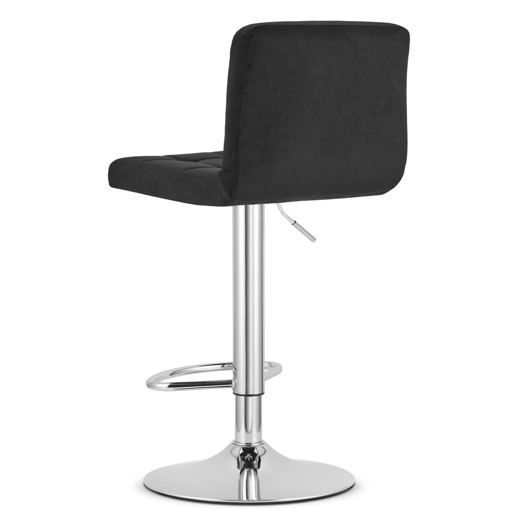 PROT stool - black velvet / chrome base x 2
