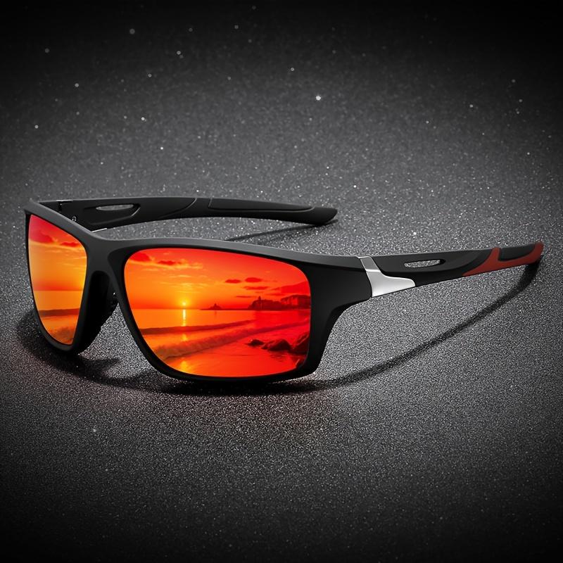 Polarized Sports Sunglasses for Men, High-Quality TAC Lens & PC Frame, Full Rim, UV Protection, Alloy Decorative, for Climbing