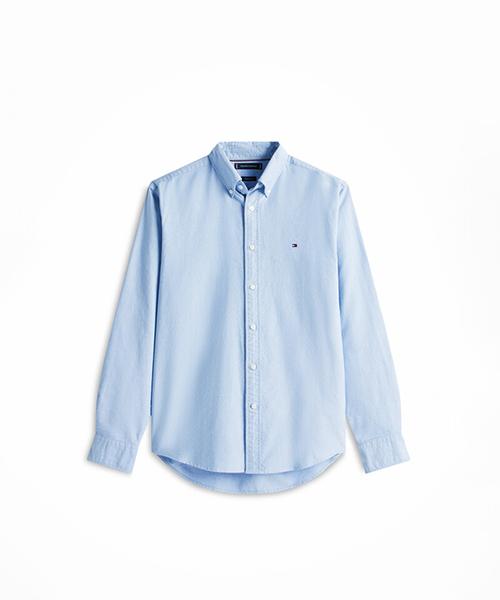TOMMY HILFIGER [Asian Regular Fit] Heritage Oxford Solid Shirt (T12G0Wsh010Mt20Gy)