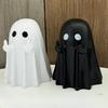 Multi-Functional Luminous Middle Finger Ghost Statue for Halloween Home Car Decor Table Shelf Ornaments