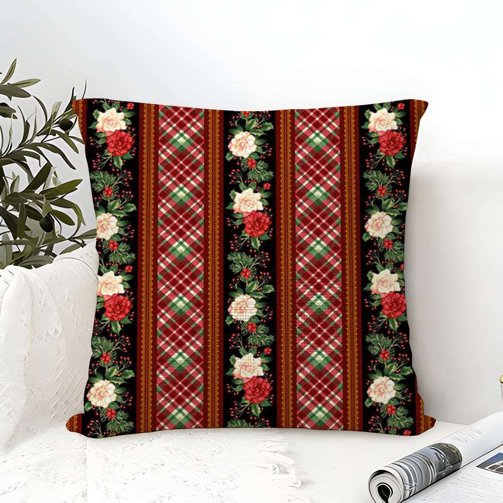 Snowflakeshaped treelike striped pattern Pillow Case linen pillow case sofa home decor cushion cover cushion cove