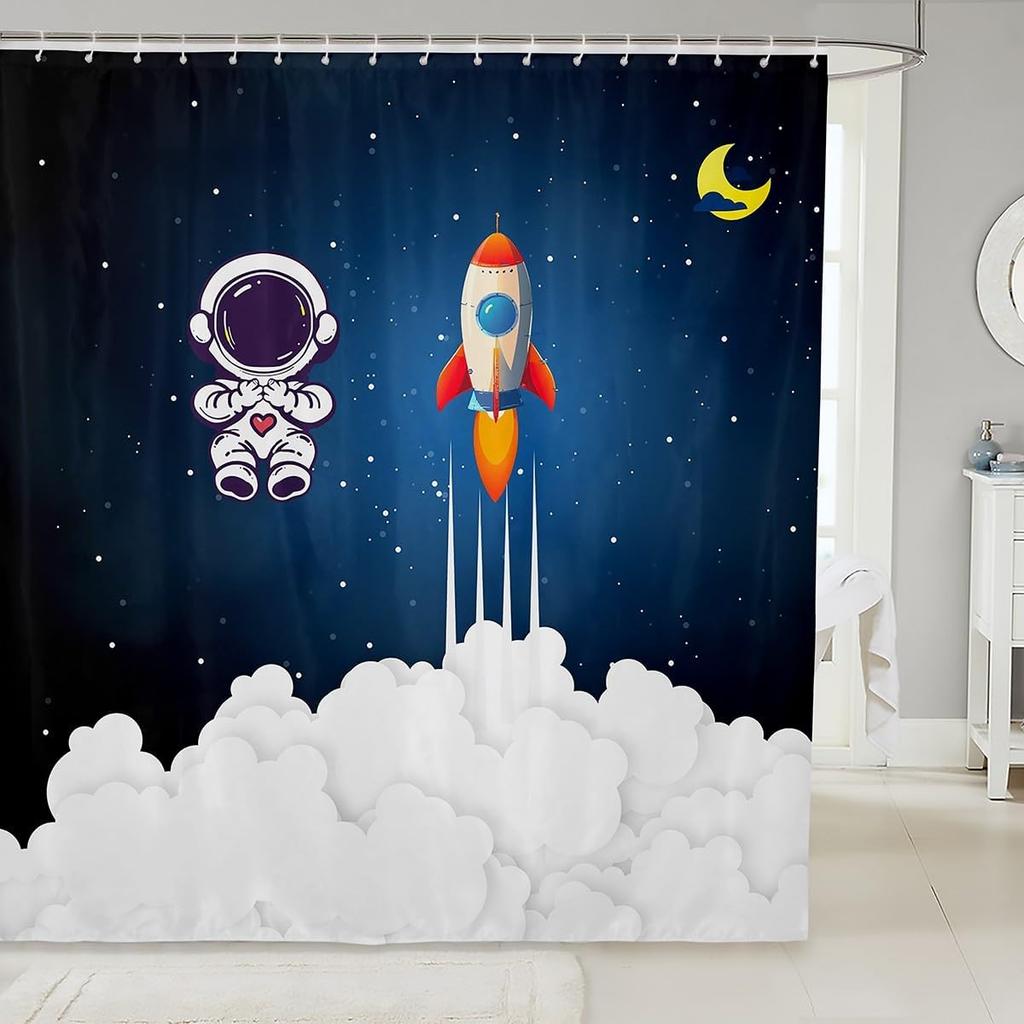 Cat Bath Curtain Kids Cartoon Pet Cats Shower Curtain For Boys Girls Children Cute Kitten Bathroom Shower Curtain Set Decor 3D