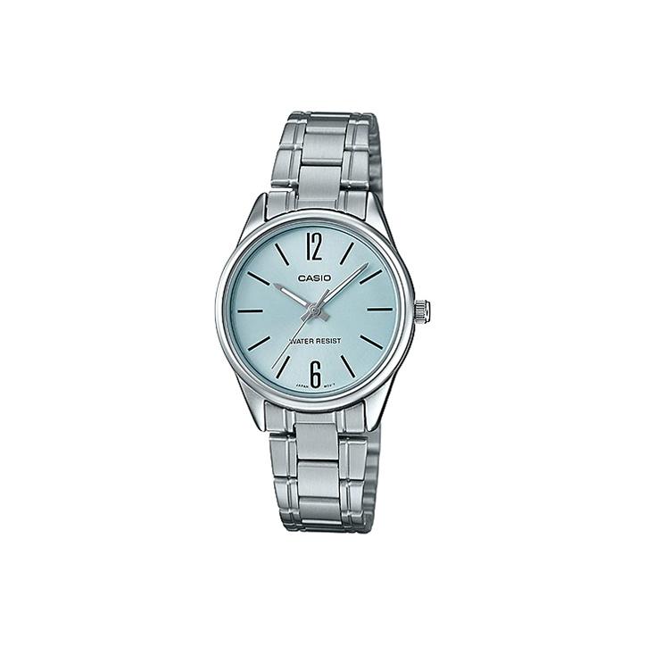 

Женские часы CASIO Стандартная серия Синие часы LTP-V005D-2B LTP-V005D-2B Silver Watch Case