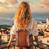 Genuine Leather Small Switchable Shoulder Rucksack Shoulder Storage for Inch Brown [Bannus] Women's Backpack, Backpack, Belt, Bag, Bag, 9.7 iPad,