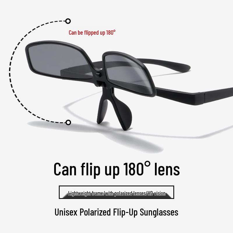 

Unisex Flip-Up Polarized Sunglasses: Perfect for Driving, Fishing, and UV Protection