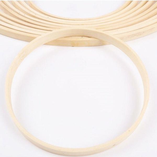 10PCS Dream Catcher Ring Round Wooden Bamboo Hoop DIY Crafts Tools 10 - 30CM