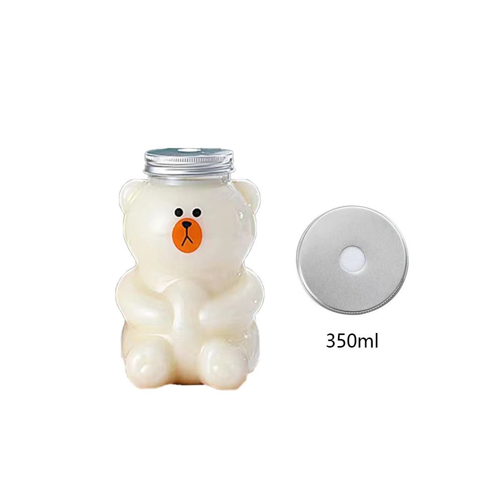 Cute Bear Water Bott Milk Tea Drinking Cup Portable Drink Bottle Kitchen Milk Tea Water Bottle Home Couple Christmas Bottle Gift
