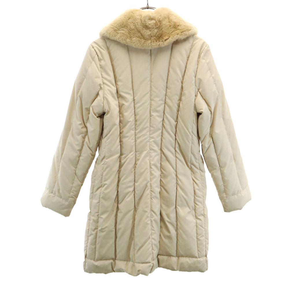 Salvatore Ferragamo 90s Made In Italy Old With Rabbit Fur Batting Coat 42 Women Used