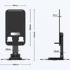 T9 Desktop Phone Stand Folding 360° Rotating Tablet Holder for Live Streaming,Online Teaching
