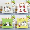 1PC Cute Cartoon N-MoominS Pillow Case Square Bedroom Sofa Leisure Comfort Cushion Car Home Decoration