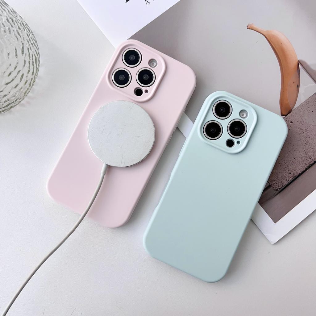 Applicable To Apple 16ProMax Magnetic Charging Animation Mobile Phone Case Iphone15 Liquid Silicone 14 Drop Protection Case
