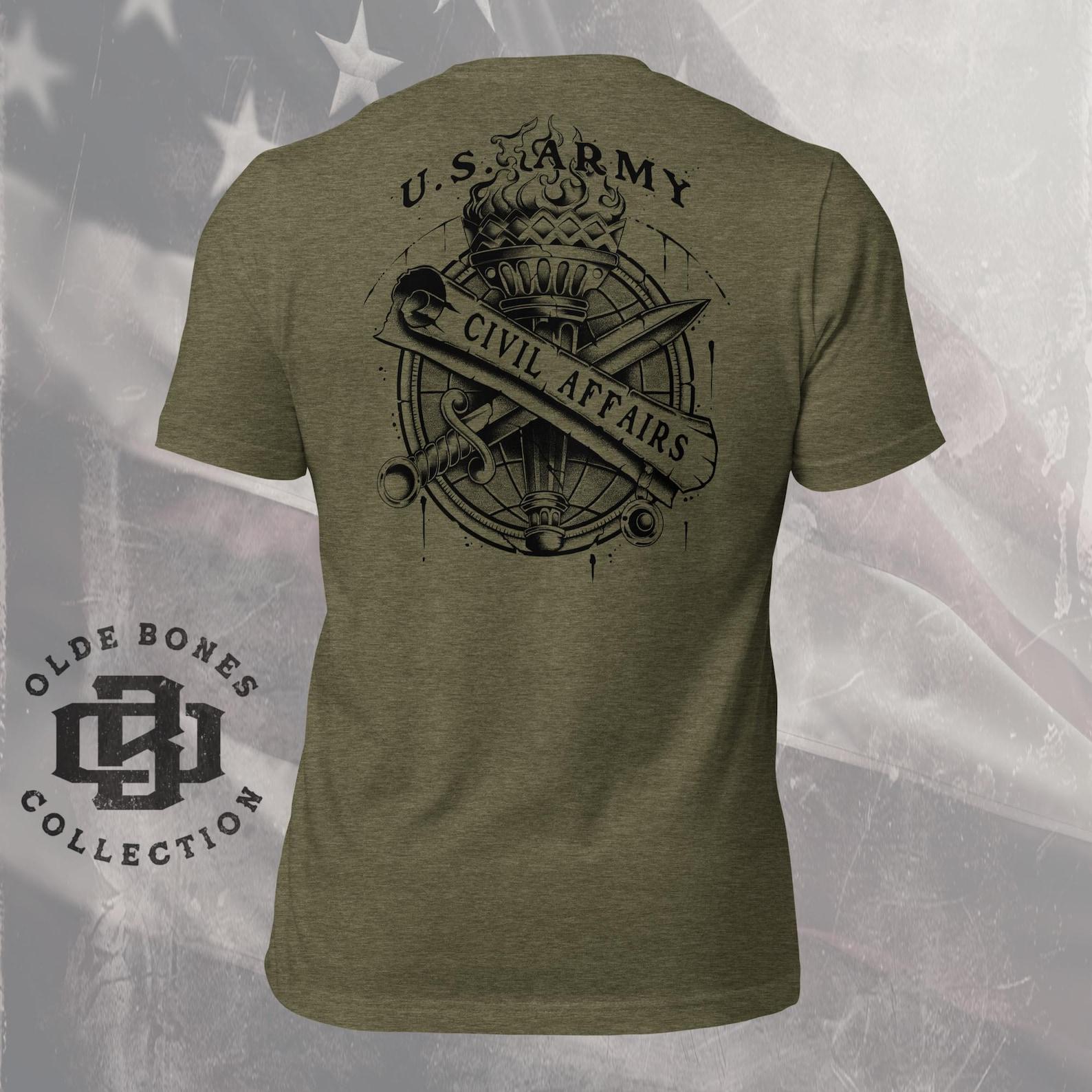 Army Civil Affairs T-Shirt - Military Graphic Tee 4XL