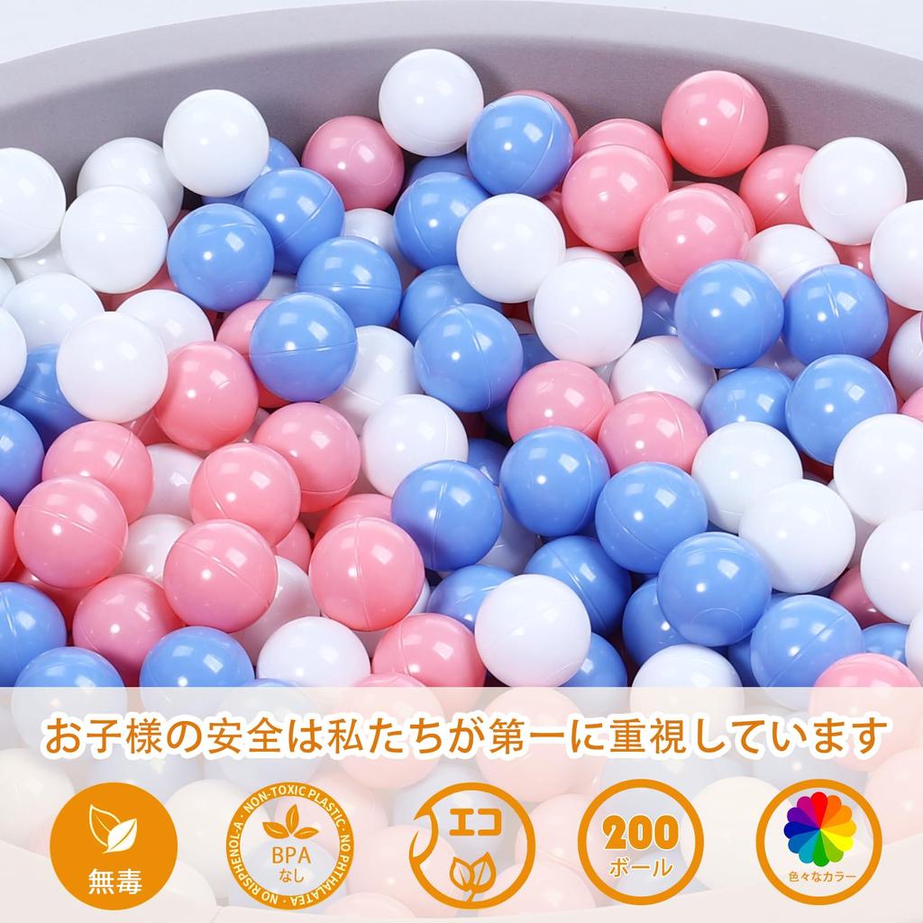 Ball Pit with 100 Colorful Balls - Ball House, Circular Foam Pool, Indoor Play Equipment, High-Density Foam, Soft and Fluffy Texture, Perfect for