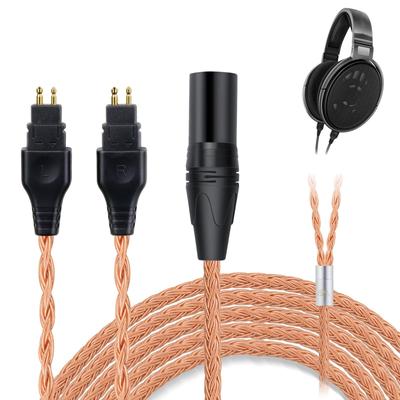 Okcsc ZT16 Headphone Cable HD650 Replacement Cable for 16 Core Pure Copper for SENNHEISER Compatible with HD265 Length 4Pin XR Earphones/Headphones