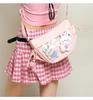 2026 Lightweight Nylon Dumpling Crossbody - Women’s Water-Repellent PVC Transparent Sports Bag with Dopamine Colors.