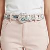 Printed PU Leather Waistband Korean Style Retro Waistband Fashion Floral Belt  Outdoor
