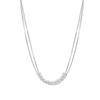 Double Layer Snake Bone Chain Round Bead Necklace for Women's Fashion, Minimalist Style, Niche High-end Neck Chain, Collarbone Chain