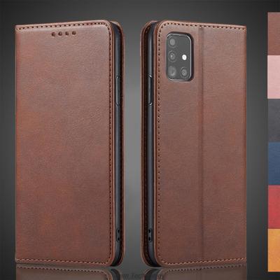 Magnetické kožené pouzdro s výklopným krytem pro Samsung Galaxy A51 / Galaxy A51 5G, peněženka, taška, pouzdro, kryt, pouzdro