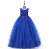European & American Flower Beaded Princess Dress for Girls - Catwalk & Piano Performance Wear