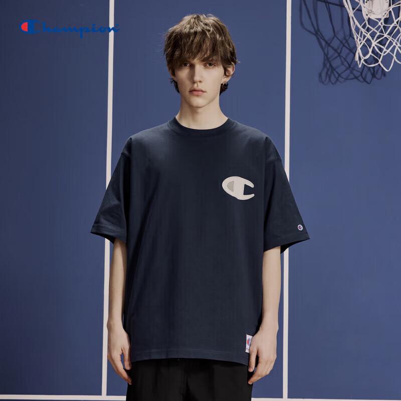 

Champion Хлопковая футболка с вышивкой, короткий рукав, 2024 XL