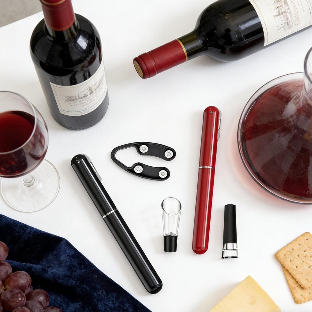 Wine Opener Portable Cork Remover Tool Air Pressure Pump Wine Bottle Opener For Travel Bar Bartender Kitchen Apartment
