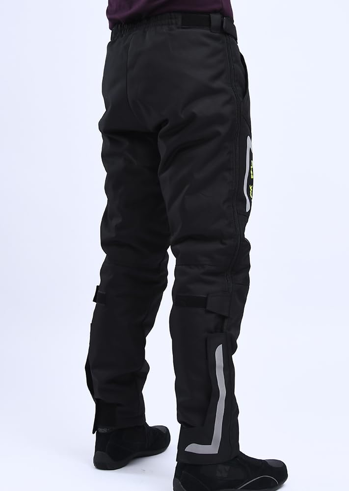 TASOGARA Men's Winter Motorcycle Racing Pants with Liner and Protectors, Waterproof, Windproof, Breathable, and Perfect for All Seasons (Size L)