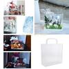 KX4B Acrylblumen Tasche Verpackungsbox Transparente Blumenbox Mit Griff Feiertagsgeschenktasche