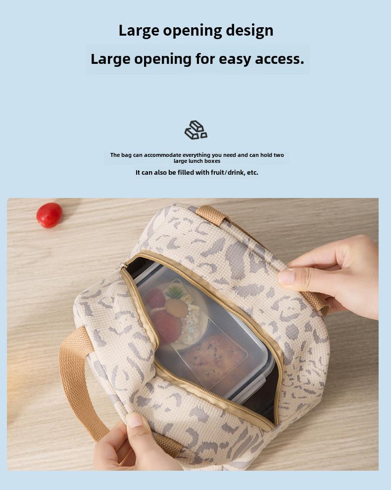 2024 Ink Pattern Insulated Waterproof Lunch Bag for Work & School