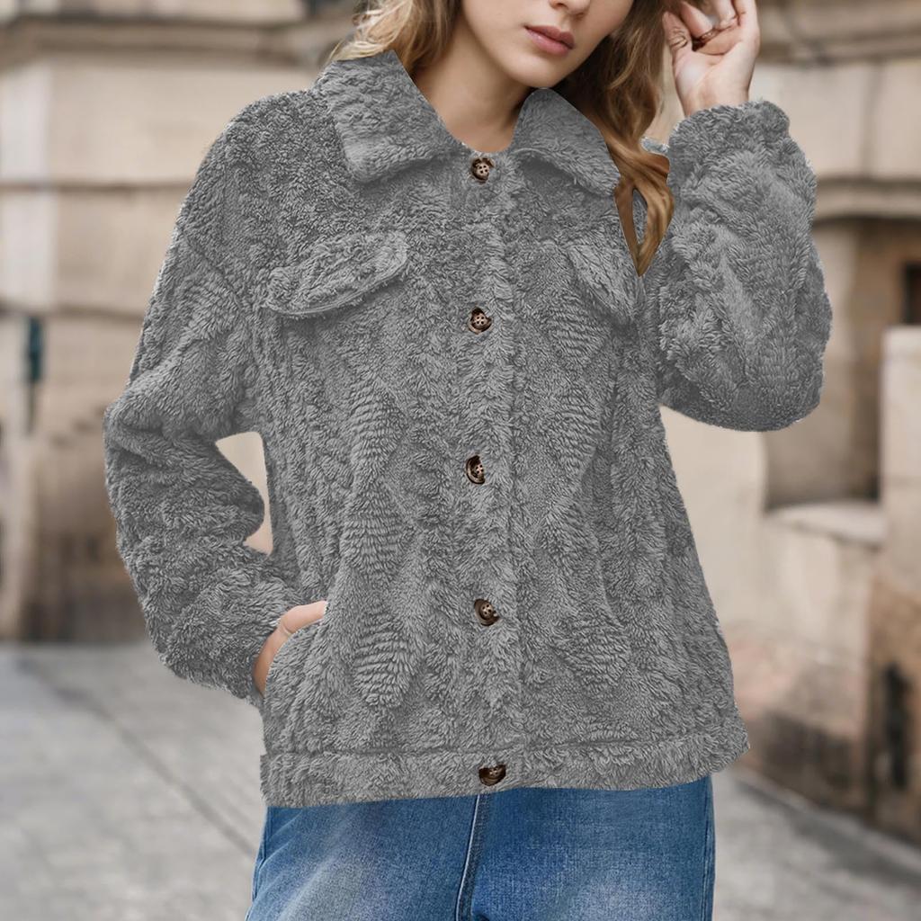 Women's Long-sleeved Hooded Winter Warm Plush Jacket