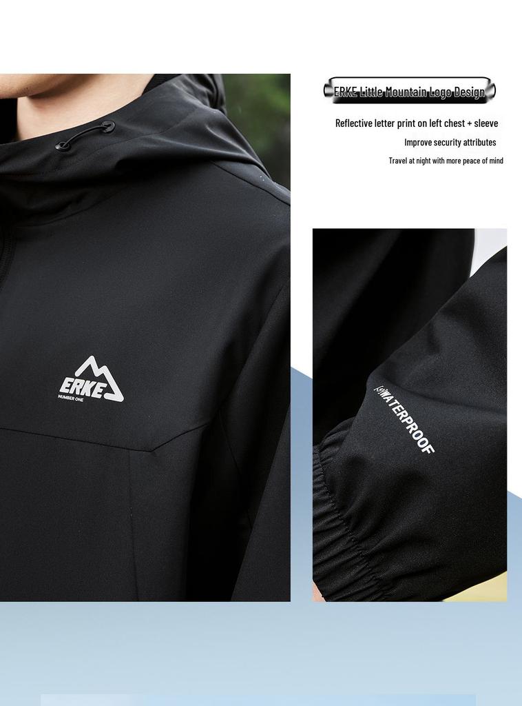 Men's 2026 Autumn/Winter Water-Repellent Outdoor Mountaineering Windbreaker Jacket by Hongxing Erke