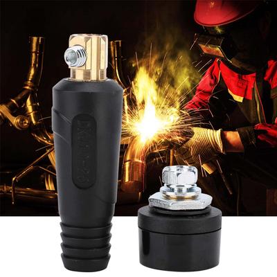 3Ensembles Connecteur Rapide pour Câble de Soudure Euro Cuivre 200-400A Connecteur de Fil de Soudure(10-25)