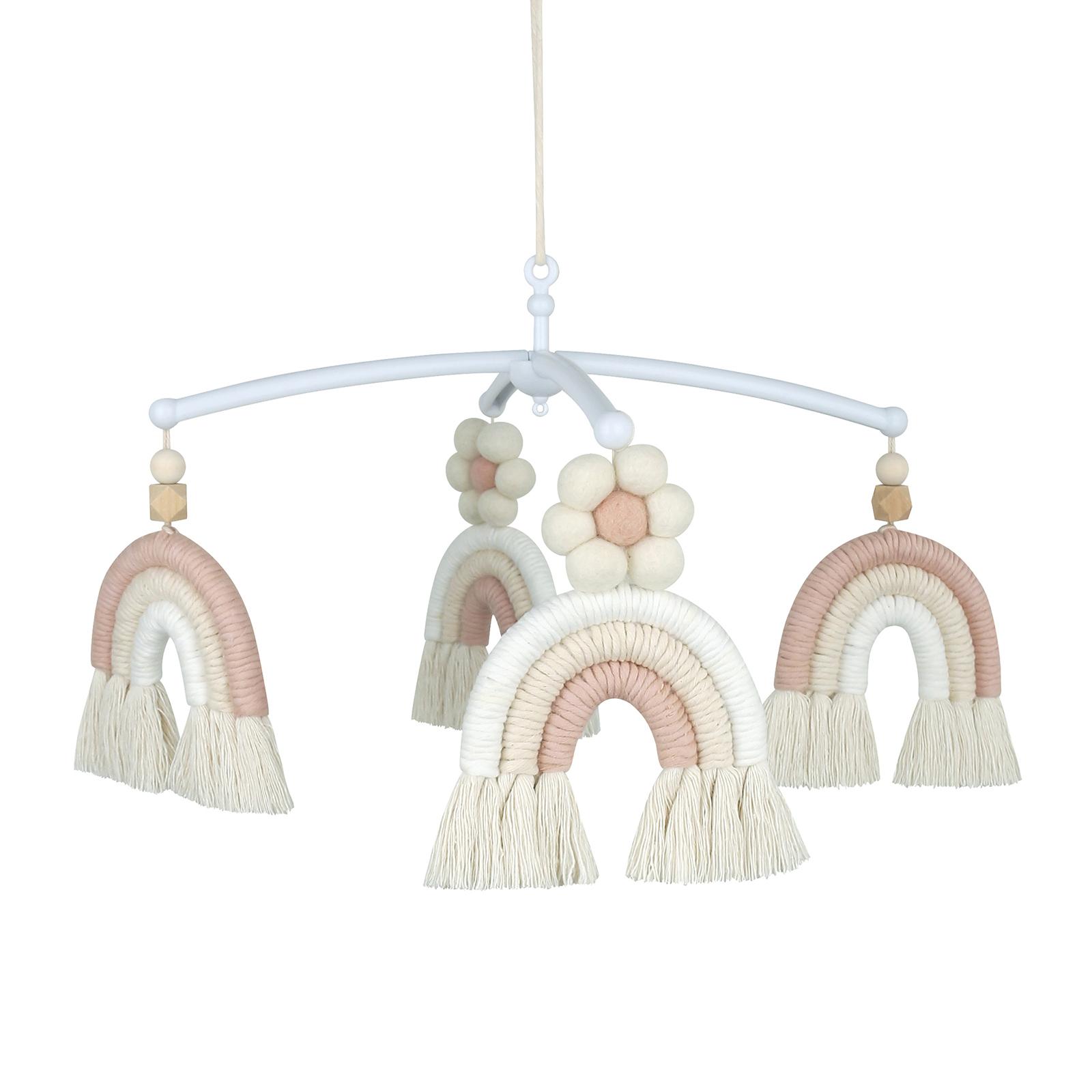 

Бохо Стиль Кисточка Радужный Кулон Колокольчик Подвеска Мобиль для Детской Кроватки Погремушки Игрушка Музыкальная Подвесная Игрушка для DIY Детской Кроватки 1