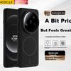 KEKLLE Magnetyczne Etui do Ładowania Bezprzewodowego dla Xiaomi 14 Ultra, Matowe Ochronne Etui Anti-Drop, Północny Czarny