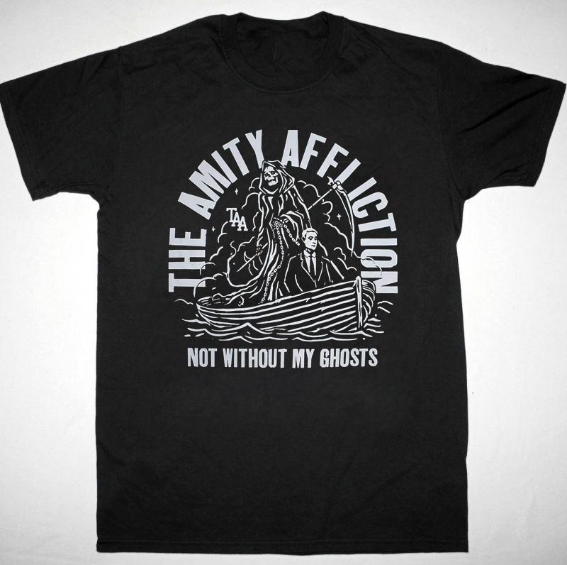 

НОВИНКА Футболка с коротким рукавом группы The Amity Affliction Черная Подарок фанату HH402 Унисекс Футболка XXXL