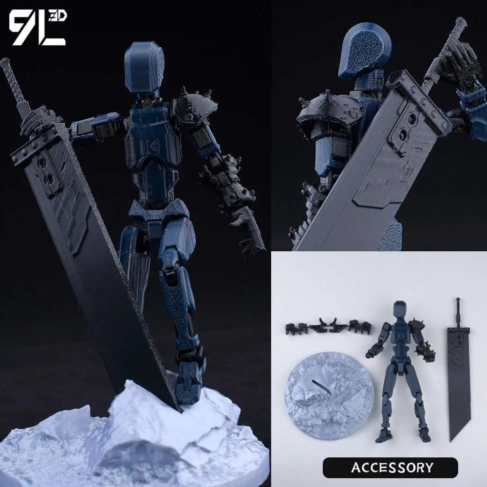 (Assembly Completed) T13 Action Figure Set,Dummy 13 Robot Action Figure, Lucky 13 Collectible Action Figure Articulated