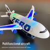 R04 Electric Model Airplane Toy for Kids with Rotating Lights & Music