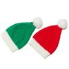 Autumn and winter Santa Claus men and women red green long tube knitted hat wool hat Christmas hat