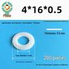 Thickened Nylon Plastic Flat Washer: Hard Plastic Gasket M2-M16