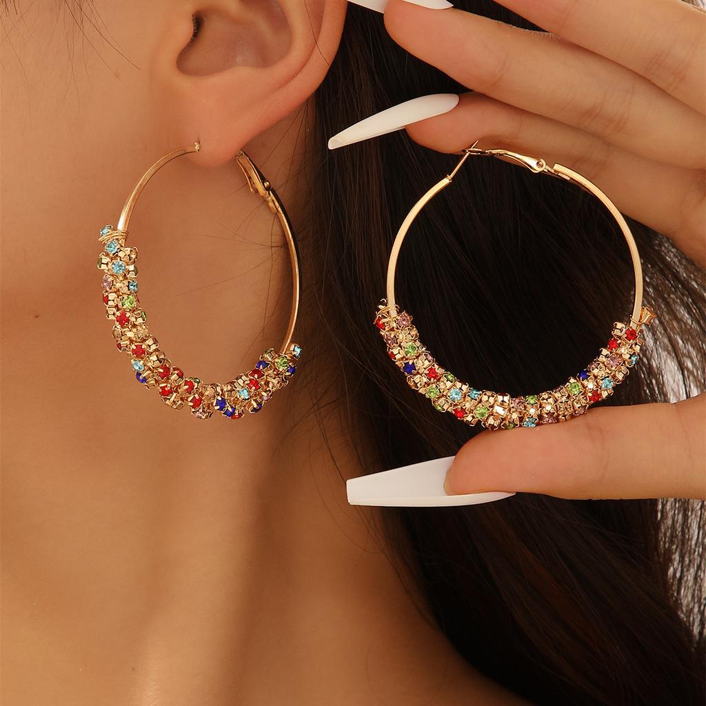 Popular Design with Handmade Rhinestones, Colorful, for Daily Wear, for Party, Fashion Earrings-… More