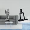 Vintage Knight Thinker Sculpture Creative Tabletop Ornament Decorative Figurine for Entryway