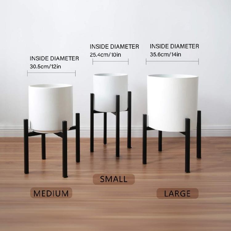 2Pcs Heavy Plant Stand for 10-16inch Plant Pots Plant Stand Indoor Outdoor Corner Adjustable Metal Heavy Duty Stand