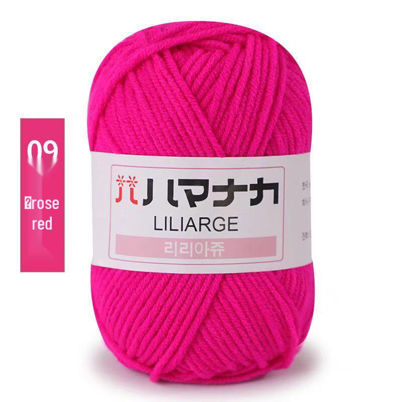 4-ply 25g Milk Cotton for Diverse Knitting Projects, Available In Bright Colors.