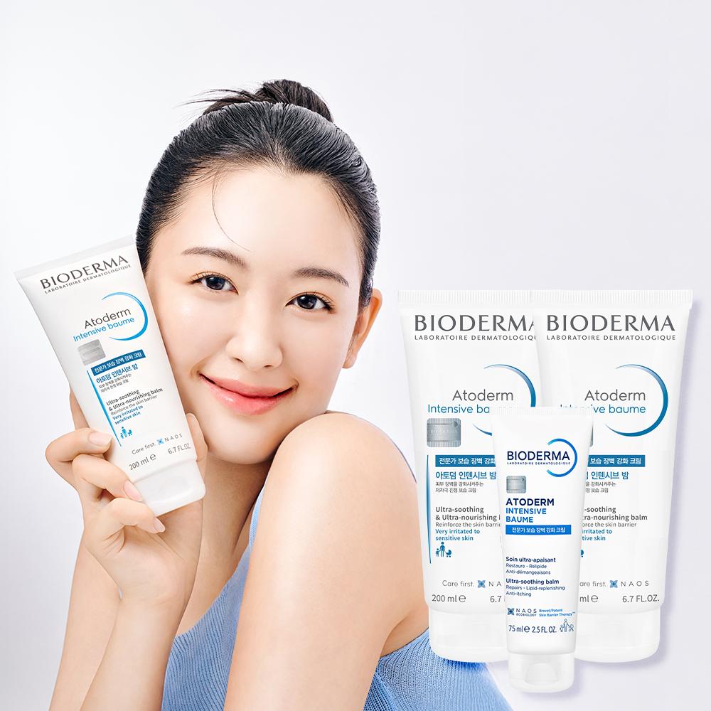 [Bioderma] Atoderm Intensive Balm Triple Set (200ml + 200ml + 75ml)