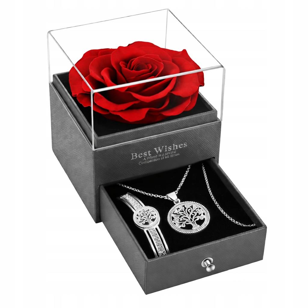 Silver Jewelry Set: Necklace & Bracelet for Women