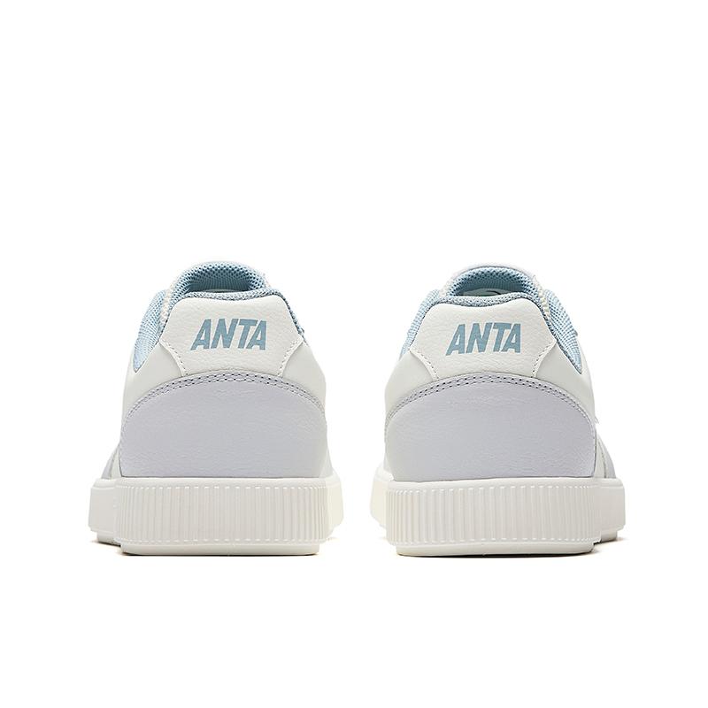Anta Casual Sports Urban Commuting Trendy Versatile Training Non-Slip Durable Skate Shoes Men Sneakers Ivory-White Sand-Gray Light-Blue 912538042-6