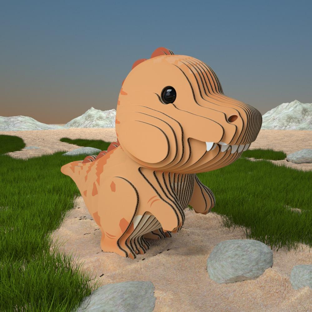 

Монтессори Динозавр 3D Бумажный Пазл Трехмерная Модель Животного Игрушка Рождественские Подарки style C