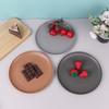 ZISIZ Stainless Steel Round Dining Plate